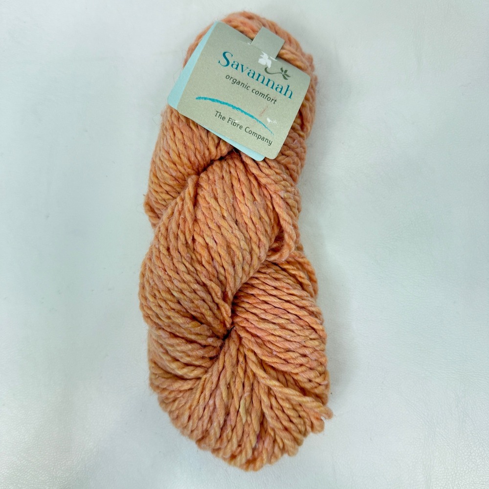 The Fibre Co Company Savannah Apricot Yarn Organic Comfort‎ Bulky 50g 65 yds